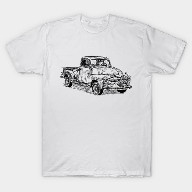 Antique pickup truck image T-Shirt by rachelsfinelines